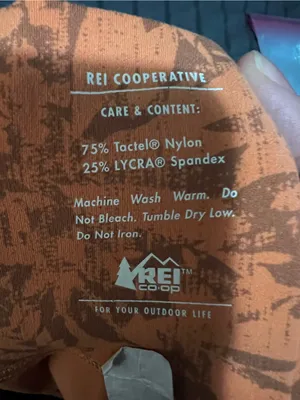 REI Co-Op Take Your Time Orange Brown Leaf So Soft 7/8 Pockets Athletic Leggings thumbnail 10