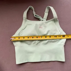 Alo Yoga Seamless Ribbed Favorite Bra Tank Spearmint XS thumbnail 8