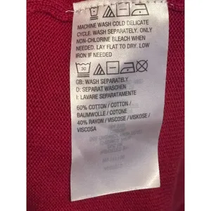 Kim Gravel Lightweight Collared Sweater — Preppy Classic, Size Large thumbnail 5
