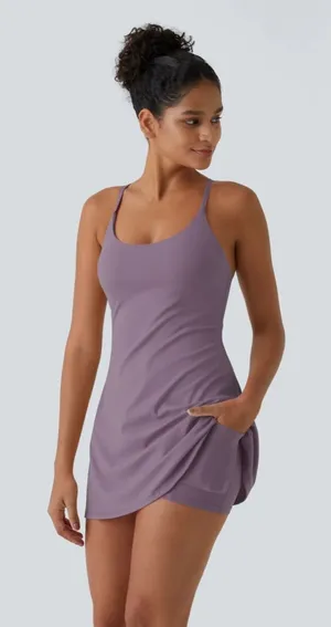 Halara Softlyzero Size Extra Small XS Backless Active Dress thumbnail 1