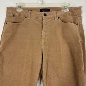 Talbots Heritage Corduroy Pants Womens 10 Tan Straight Curvy‎ Flawless Five-Pocket Camel thumbnail 3