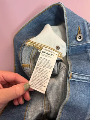 Spanx Pull on Crop Wide Leg Jeans thumbnail 5