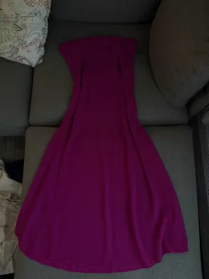 Strapless Maxi Dress Purple Size L thumbnail 1