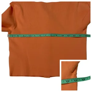 ARITZIA Sunday Best Izzy Cropped Button Up Cardigan - Orange - XS thumbnail 4