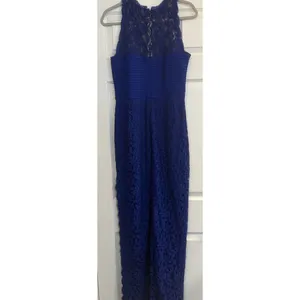 Tadashi Shoji Dress Sz 12 Blue Floor Length Mother of Bride/Groom Bridesmaid EUC thumbnail 2