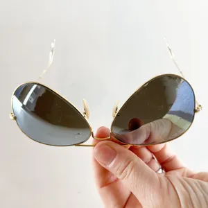 Ray-Ban Gold Metal Frame Aviator Sunglasses thumbnail 4