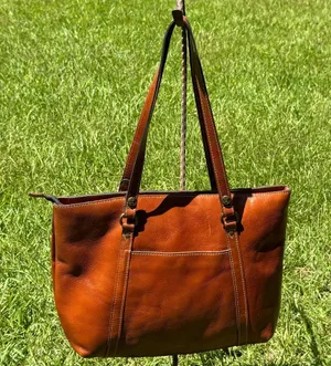 Patricia Nash Brown Leather Tote Bag thumbnail 4
