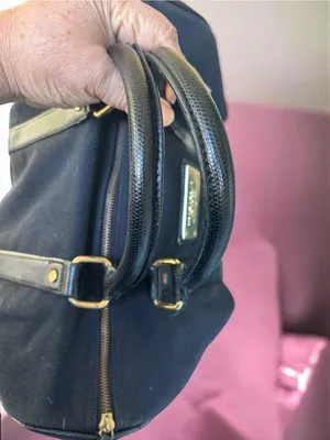 Victoria's Secret Black Canvas Weekend Travel Duffel Bag thumbnail 6