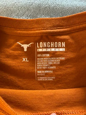 Texas Longhorns Shirt Orange Size XL thumbnail 3