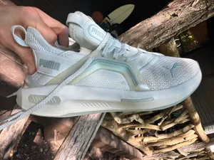 Blue shimmer puma shoes thumbnail 2