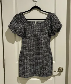 SheIn Tweed Mini Dress XS/S thumbnail 2