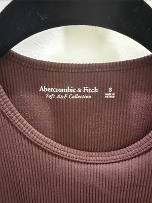 Abercrombie & Fitch Ribbed Tank Bodysuit — Chocolate Brown thumbnail 2