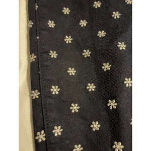 Ann Taylor Navy Blue Embroidered Daisy Skinny Ankle Modern‎ Fit Pants Womens 10 thumbnail 2