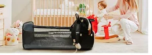 Akshomz Diaper Bag Backpack with Changing Station, Black Tan NEW thumbnail 11