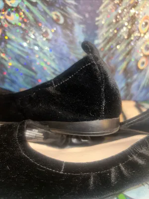 Nine West Black Velvet Ballet Flats Size 6.5 thumbnail 9