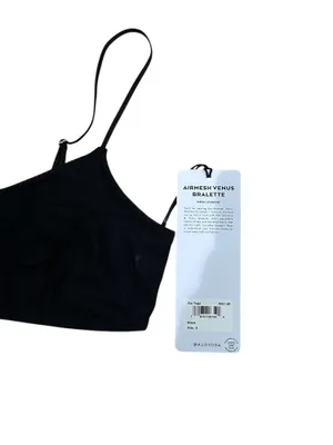 Alo Airmesh Venus Bralette Black Small NWT Authentic thumbnail 6
