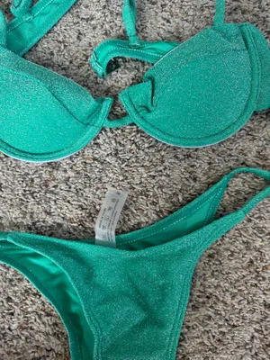 Tiktok shop bikini set Green thumbnail 2