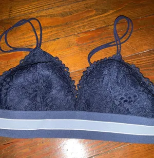 Aerie Blue Lace Bralette Sz. M thumbnail 1