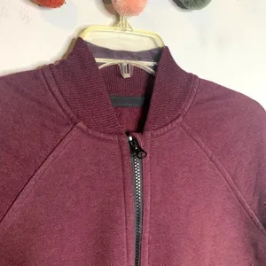 Lululemon Maroon Pleat to Street Bomber jacket thumbnail 3