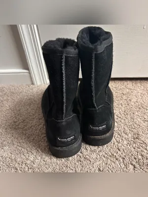 Koolaburra by UGG Black Suede Shearling Lined Boots Size 9 thumbnail 4