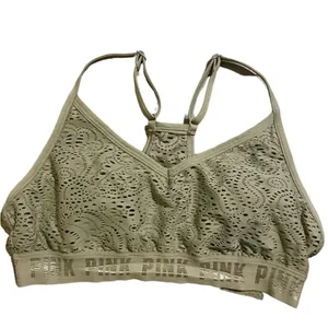 PINK Olive Green Racerback‎ Bra / Bralette thumbnail 2