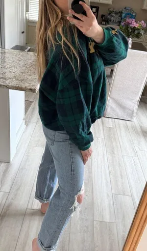 Playboy plaid sweatshirt thumbnail 4
