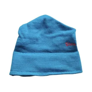 Vintage 1990's Steamboat Ski Resort Hat Cap Nylon Beanie Toque Teal Embroidered thumbnail 2
