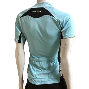 Endura Bike Cycling Short Sleeve Blue 1/4 Zip Shirt with Pockets Women's Size XS thumbnail 3