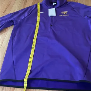 University of Northern Iowa Panthers Softball 1/4 Zip Womens Large Purple Nike thumbnail 6