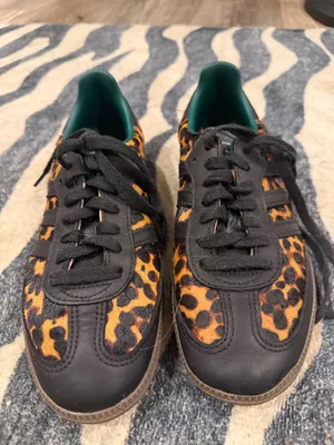 Leopard Adidas Samba Print Shoes thumbnail 2