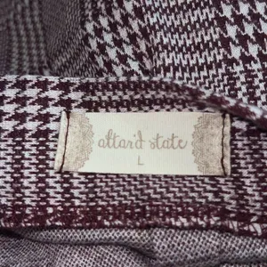 Altar'd State ✨Plaid Burgundy Mini Skort✨ thumbnail 6
