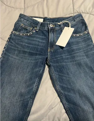 Zara Studded Low Rise Jeans thumbnail 4