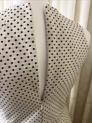 Ann Taylor Cream Polka Dot Midi Dress thumbnail 3