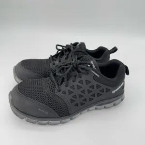 Reebok Sublite Cushion Work Alloy Toe‎ Shoes M 6 W 8 Workwear Slip Resistant thumbnail 3