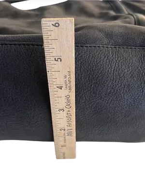 SEE by CHLOE Harriet Hobo Tote Charcoal Grey Nubuck Leather 2 Handles thumbnail 7