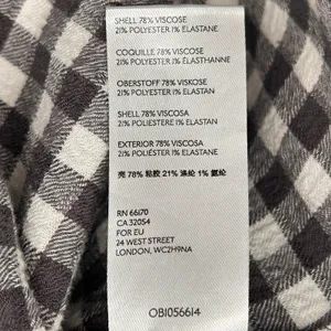Anthropologie Isadora Shirt Gingham Check Boho Cottage Long Sleeve Women's M‎ thumbnail 6