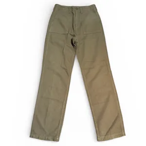 Denim Forum The '90s Utility Hi-Rise Loose Jean Bitter Sage Sz 25 thumbnail 3