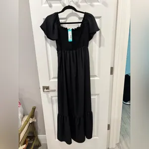 Stitch Fix Kaileigh Malia Maternity Ruffle Sleeve Dress size‎ Small NWT thumbnail 10