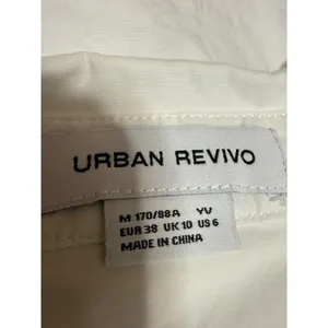 Urban Revivo White Sleeveless Chain Necklace Button Down Crop Shirt Tank Top 6 thumbnail 4