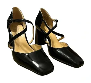 🖤 Naturalizer Leesha Patent Strappy Block Heel Pumps 5.5 ✨‎ thumbnail 1
