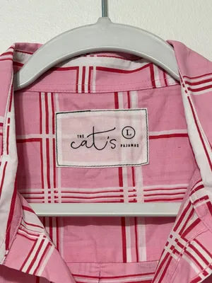 The Cat’s Pajamas Pretty in Pink Luxe Pima Sleeveless Night Shirt Size Large thumbnail 3