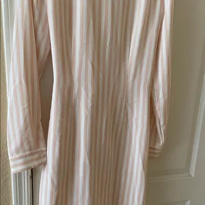 Alex Marie Cream and Blush Striped Wrap Shirt Dress thumbnail 6