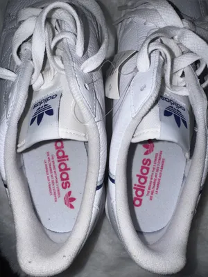 adidas 80’s Continental Shoes with Navy Stripe and Pink Logo thumbnail 10