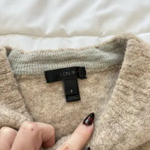 J Crew Womens Small Sweater Alpaca Merino Wool‎ Beige Luxury Preppy Cozy Office thumbnail 2