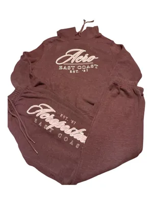 Aeropostale NWOT Maroon 2-Piece Sweatsuit Set – Hoodie & Sweatpants thumbnail 1