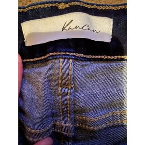Kancan Flare Jeans Womens 29 Dark Wash High Rise Distressed Stretch Denim‎ thumbnail 4