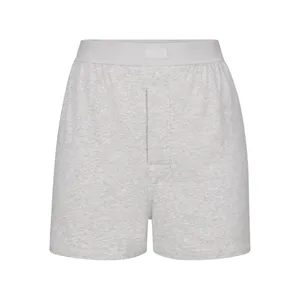 NWT Skims Boyfriend Loose Boxer in Light Heather Gray thumbnail 4