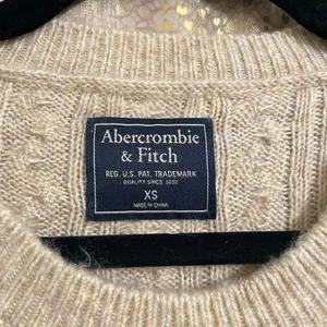 Abercrombie & Fitch Neutral Grandpa Knit Cotton Acrylic Chunky Sweater XS thumbnail 3