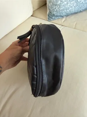 Black Quilted Round Crossbody Bag - Unbranded thumbnail 4