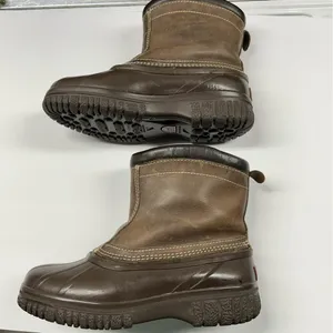 Sorel Brown Leather Rubber Steel Shank Insulated Winter Snow Boots Women Size 9 thumbnail 3